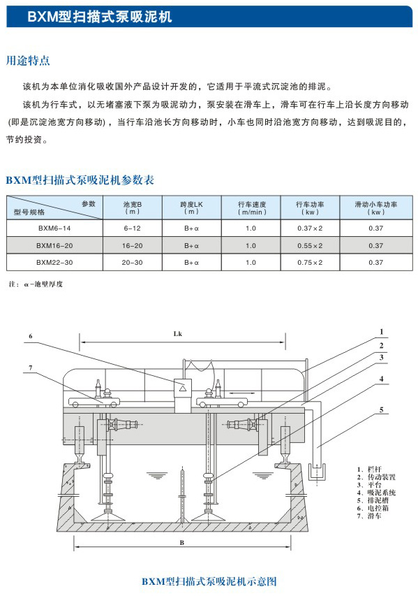 BXM型扫描式泵吸泥机